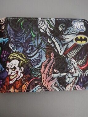New batman joker dc comic anime manga leather Wallet